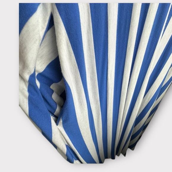 Matilda Jane Women’s The Road Ahead Blue and White Striped Maxi Dress Medium - Picture 3 of 13